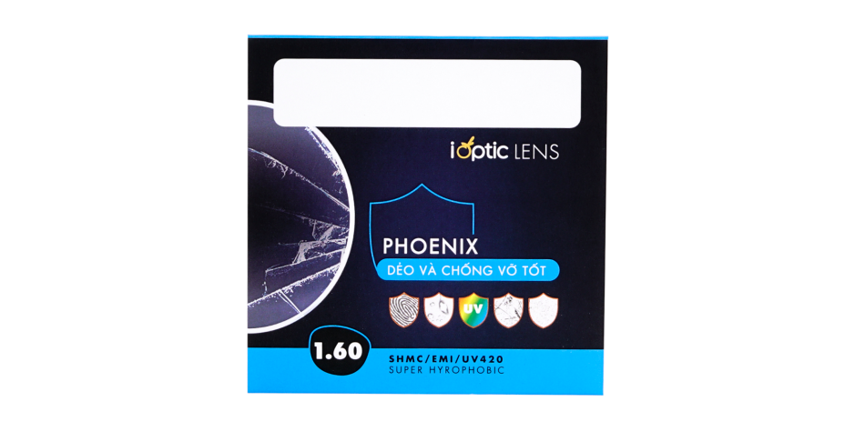 Tròng kính chống vỡ ioptic lens 1.60